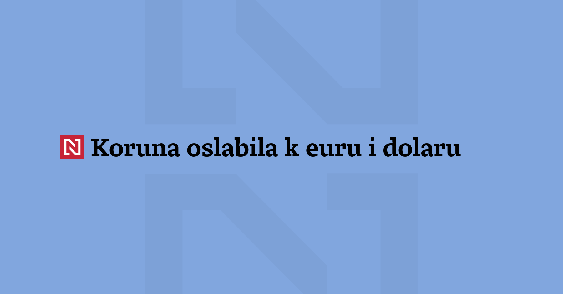 koruna-oslabila-k-euru-i-dolaru