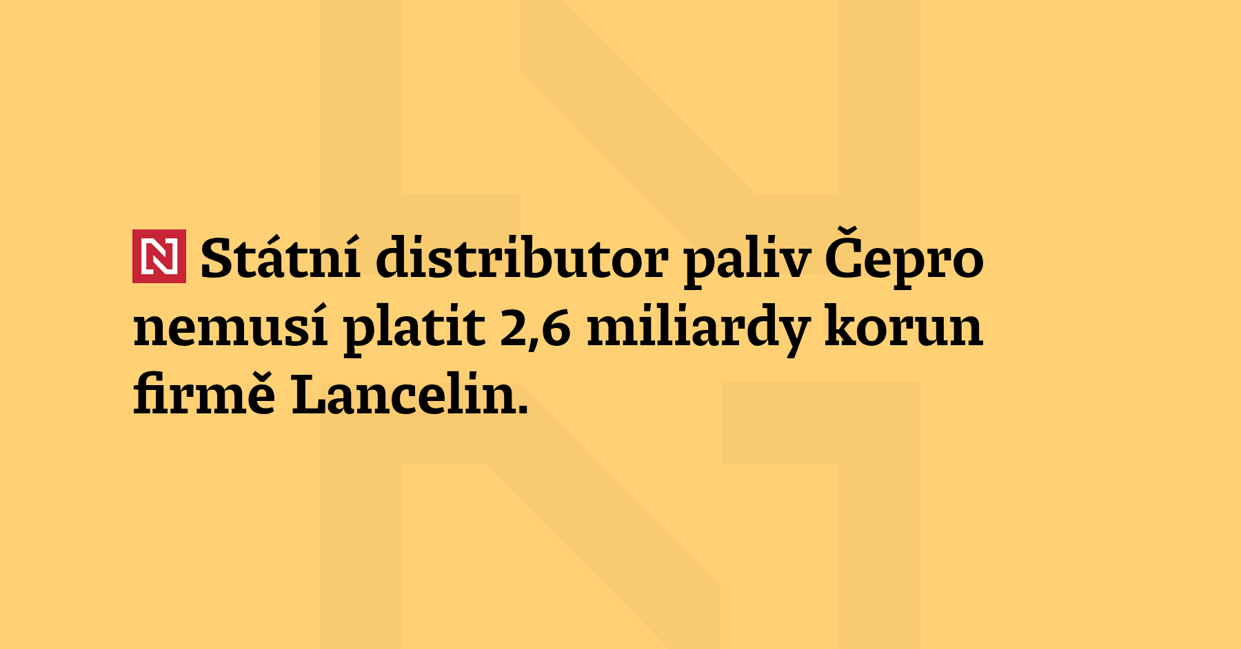 St tn distributor paliv epro nemus platit 2 6 miliardy korun firm 