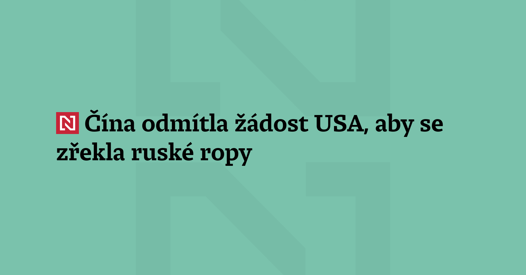 USA upozornily Čínu na zvýšení cel, pokud bude pokračovat dovoz...