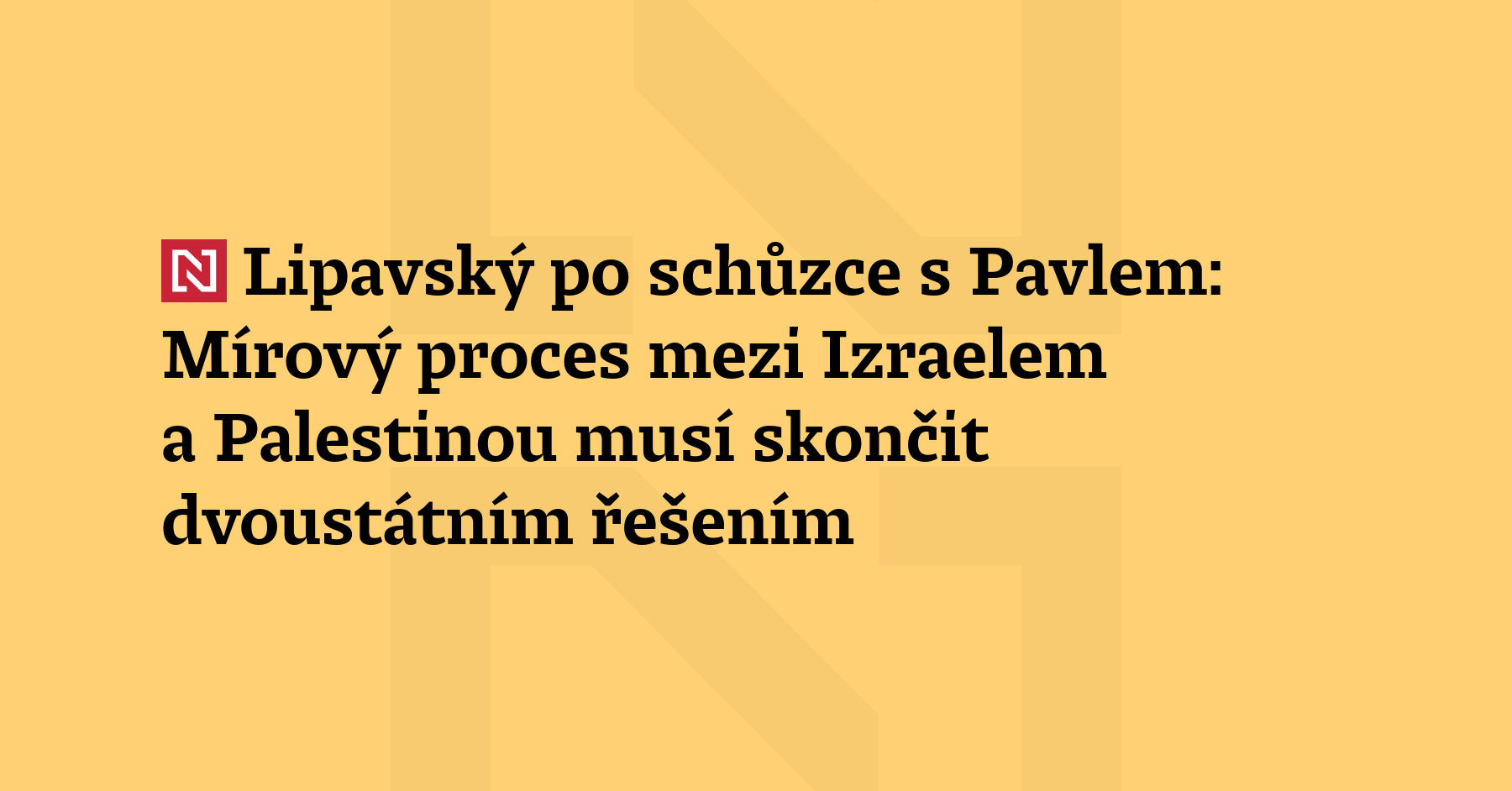 Česká republika uznává právo Izraele na sebeobranu, stojí v prohlášení,...