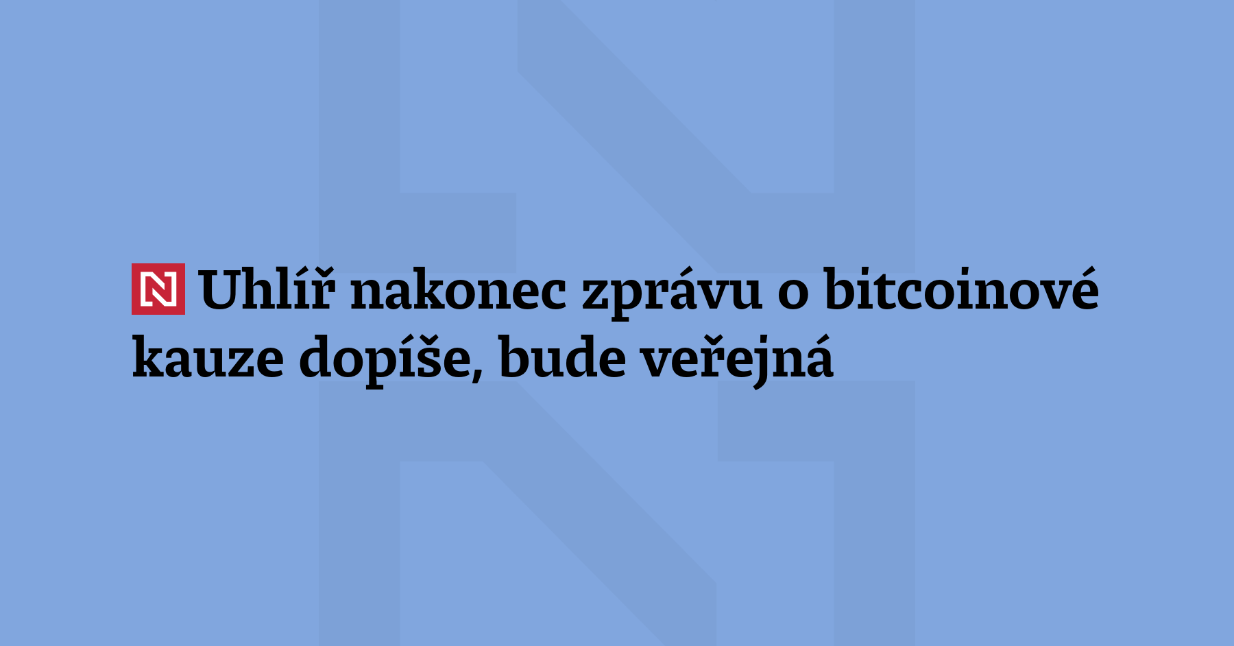 Bývalý ústavní soudce David Uhlíř nakonec dopíše zprávu o tom,...