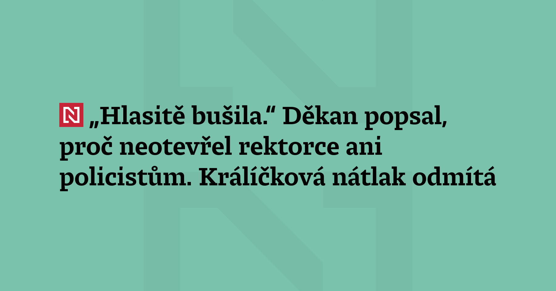 Děkan Katolické teologické fakulty Univerzity Karlovy poprvé popsal, proč on...
