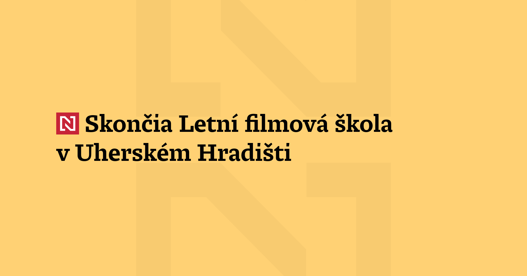 Skončil 51. ročník Letní filmové školy v Uherském Hradišti, kterou navštívily tisíce...