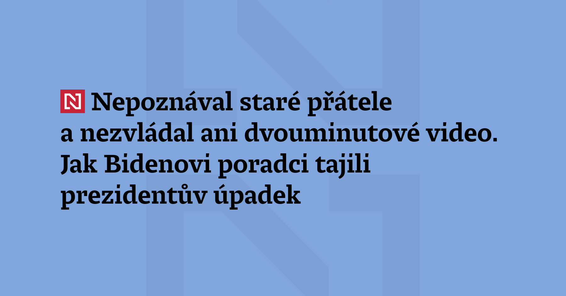 Kniha Prvotní hřích potvrzuje dřívější spekulace o uvadajícím zdraví bývalého amerického...