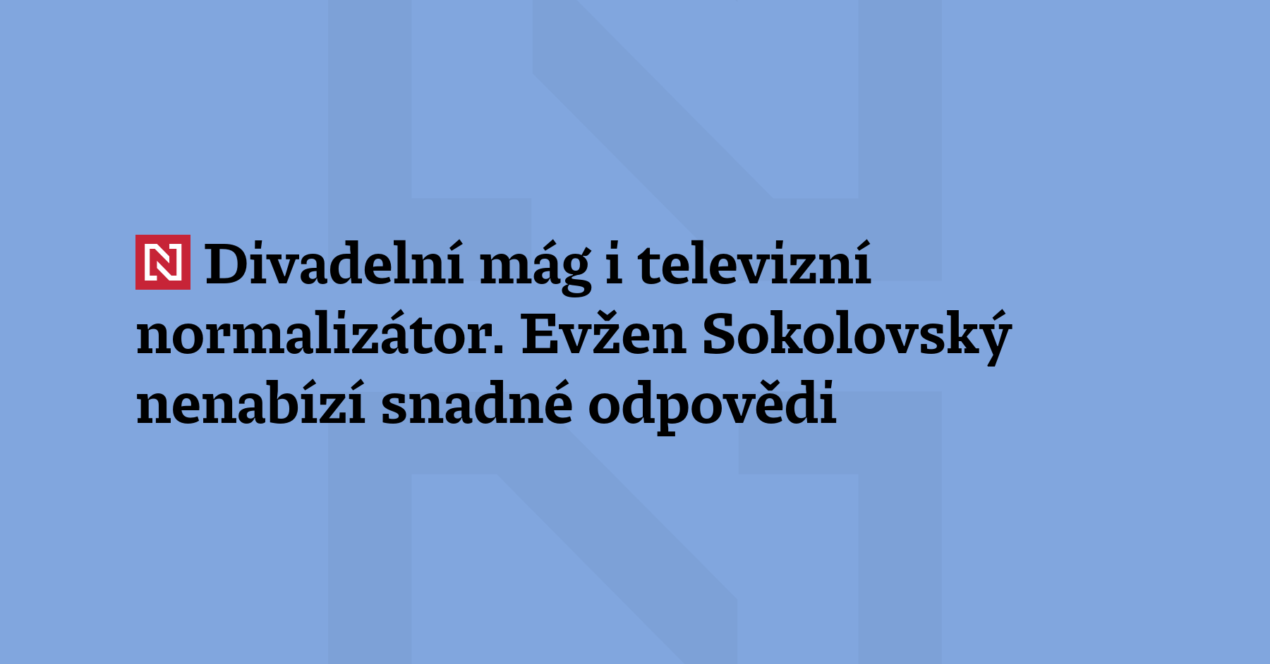 Seriál Přepište dějiny: Režisér, který věrně sloužil režimu. Leckdo by...