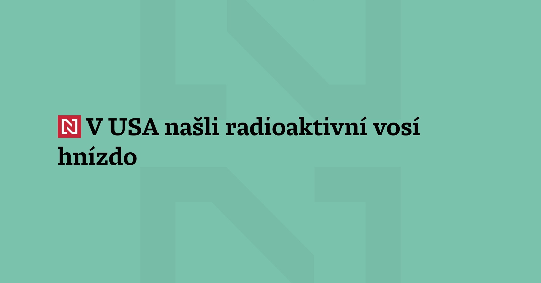 Při rutinní kontrole starého skladu jaderných zbraní v areálu Savannah River...