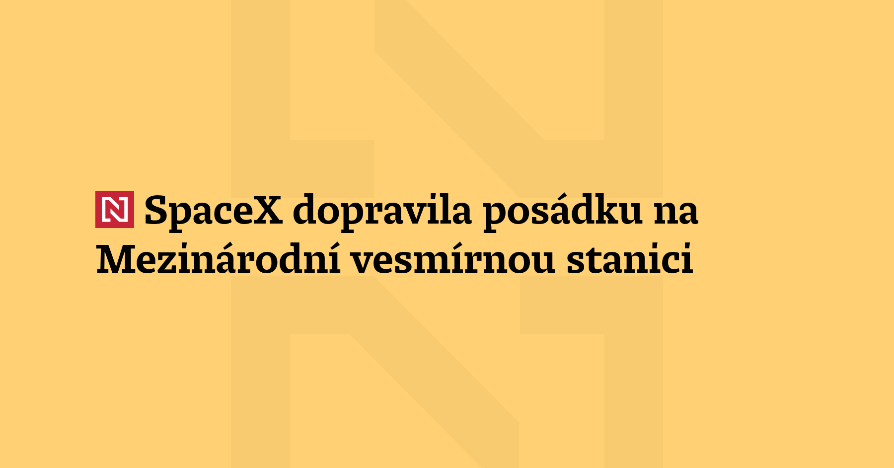 Společnost SpaceX dopravila novou posádku na Mezinárocní vesmírnou stanici (ISS)....