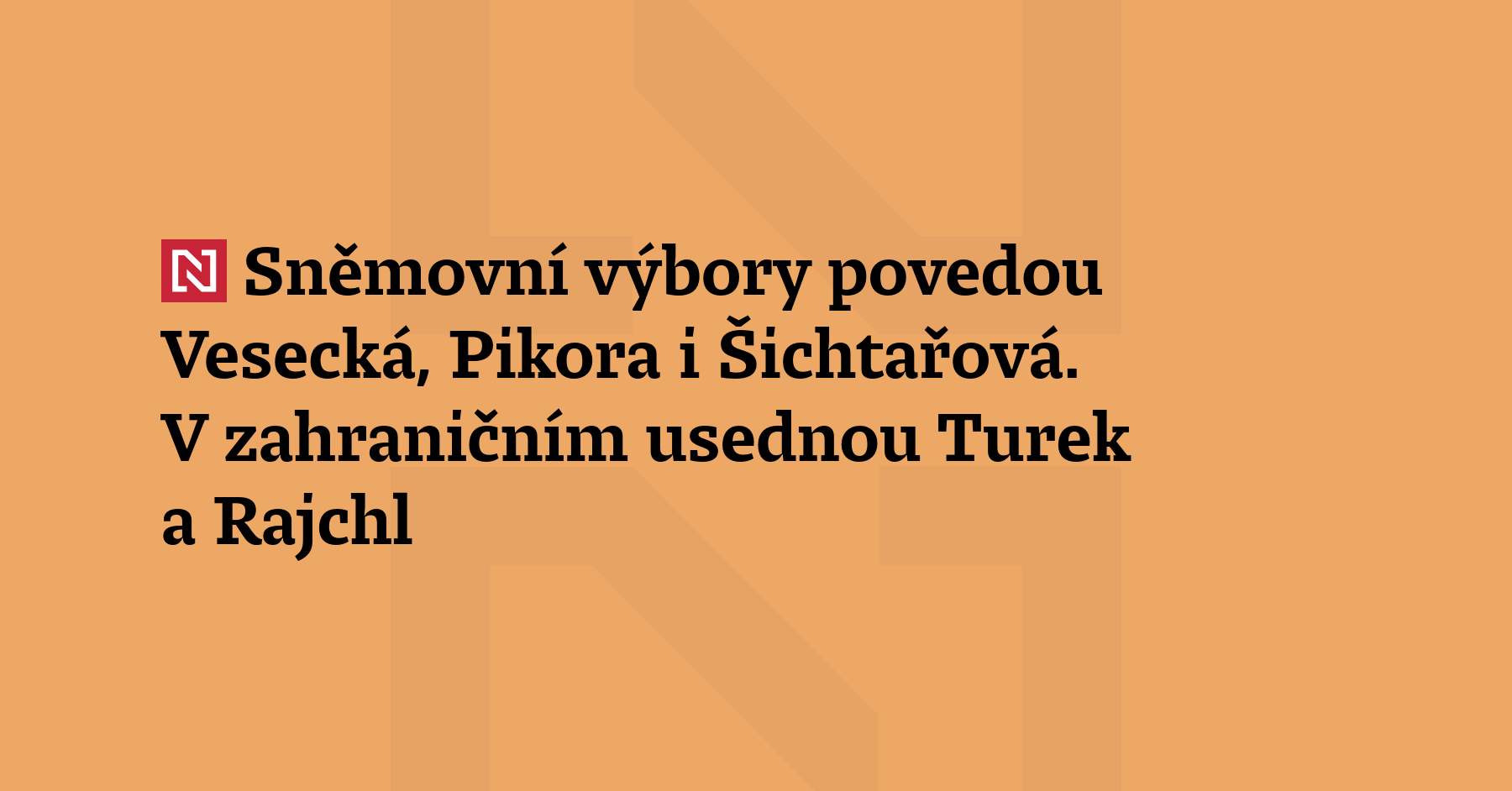 Sněmovní výbory tento týden budou volit své předsedy. Rozpočtový má...