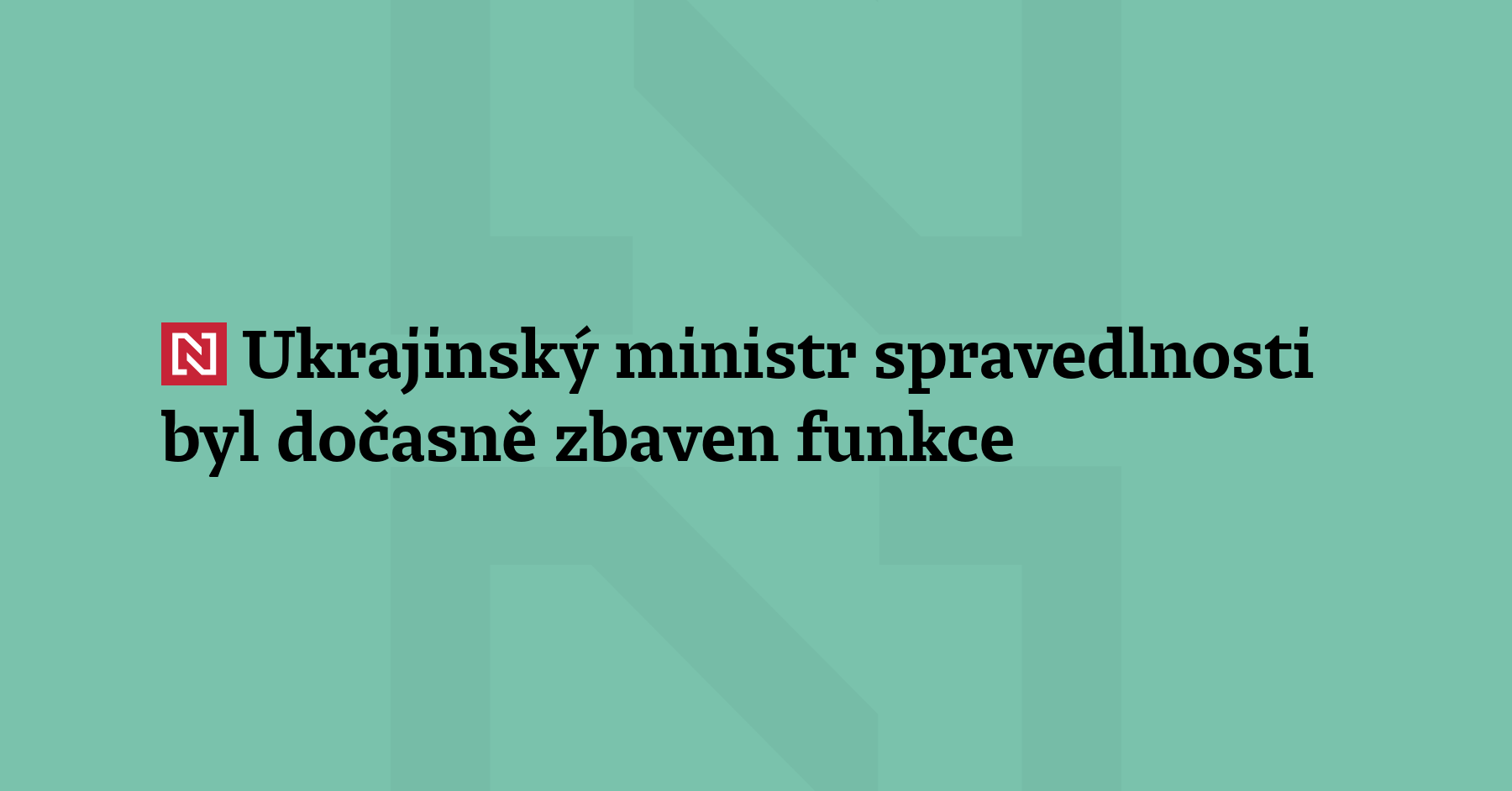Ukrajinská vláda pozastavila výkon funkce ministru spravedlnosti Hermanu Haluščenkovi, kterého...