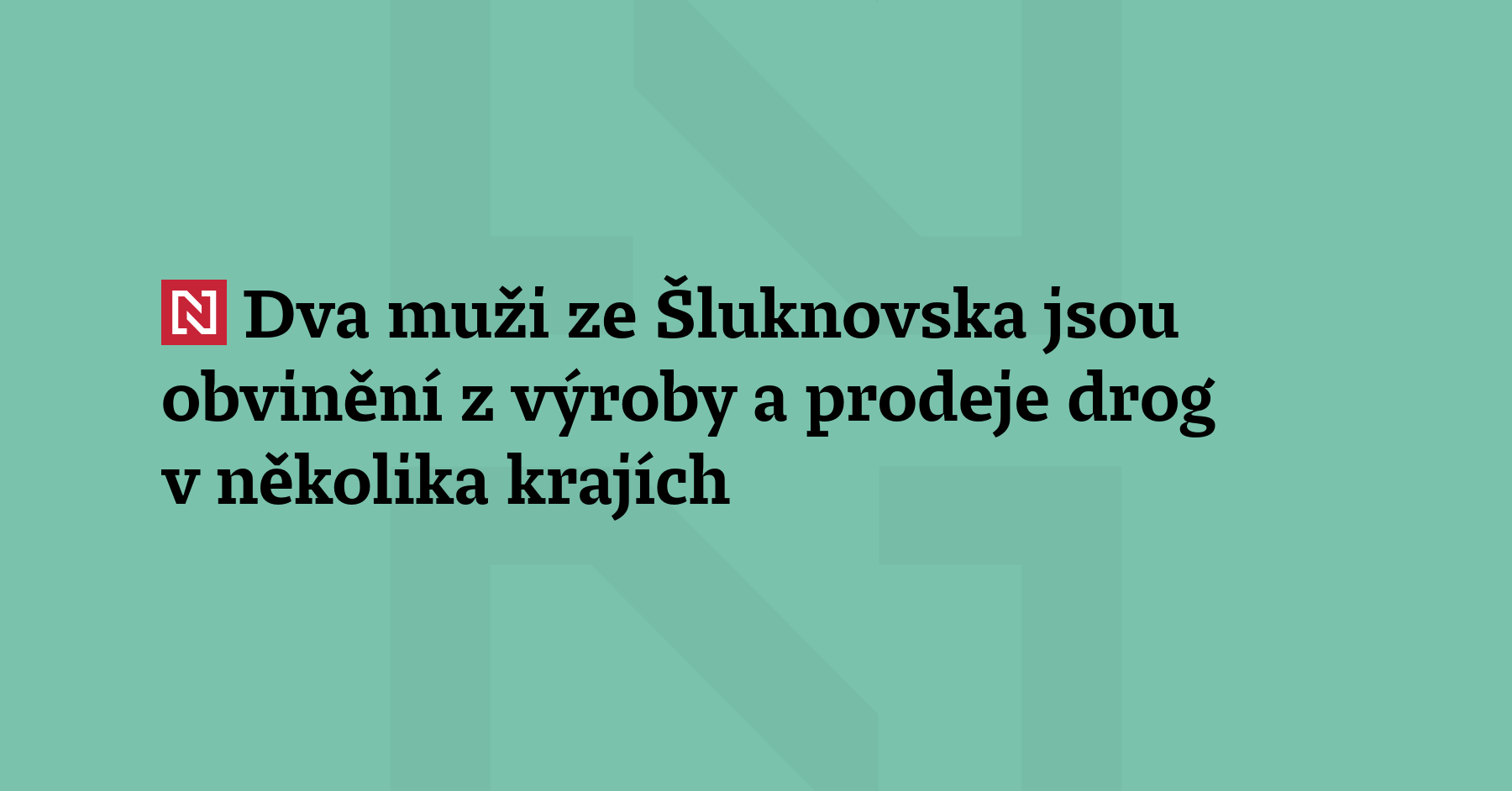Policisté z Rumburku na Děčínsku obvinili dva muže středního věku kvůli...