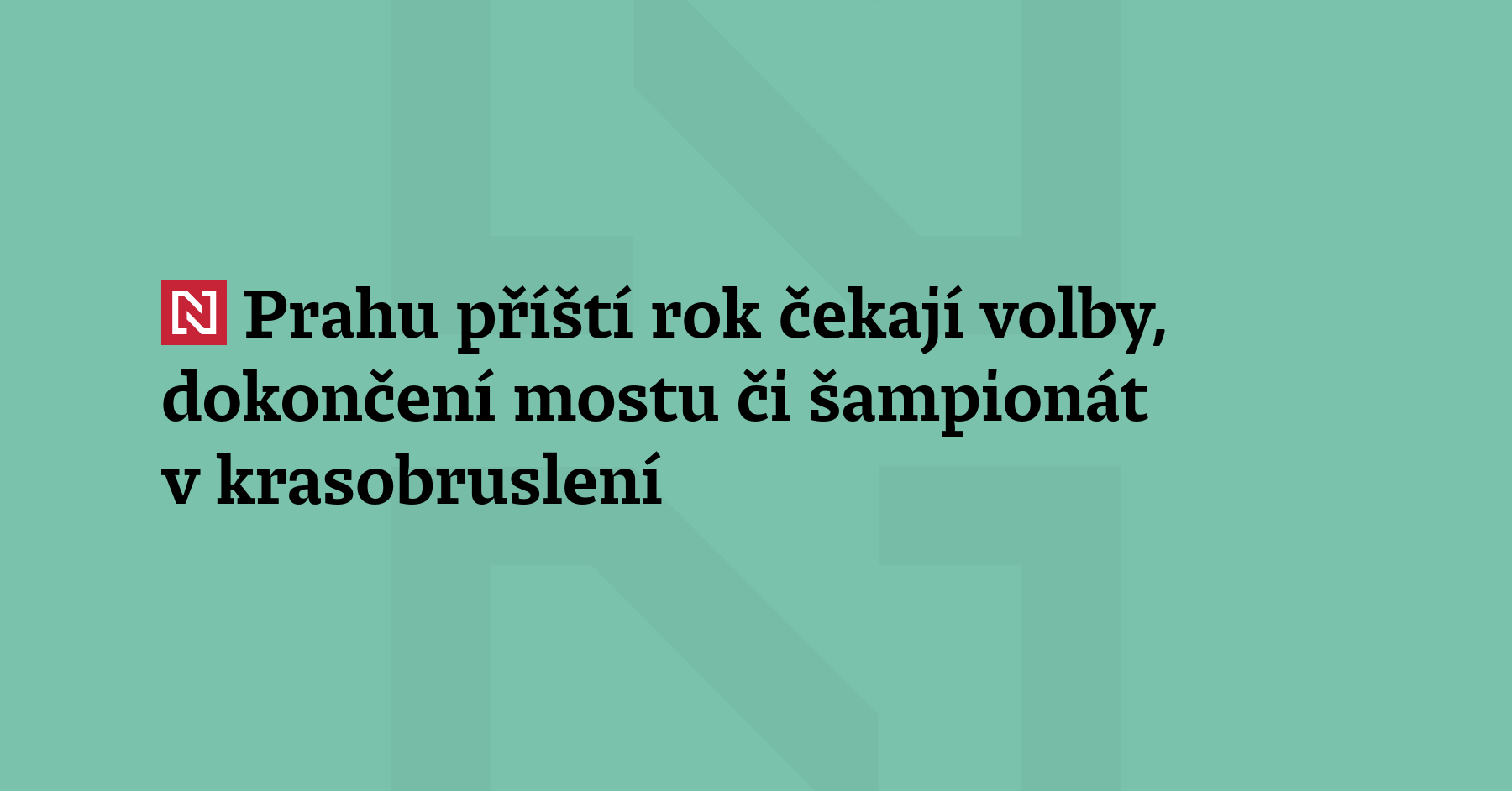 Pražané si budou v příštím roce po čtyřech letech volit v komunálních...