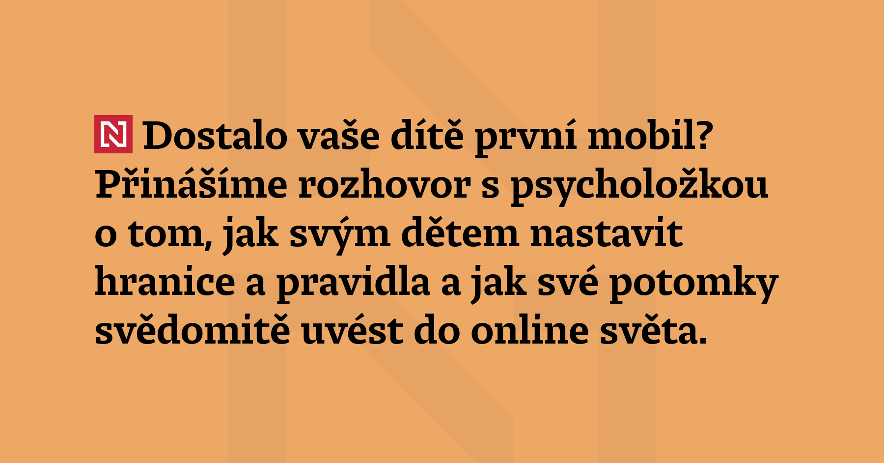 Dostalo vaše dítě první mobil? Přinášíme rozhovor s psycholožkou o...