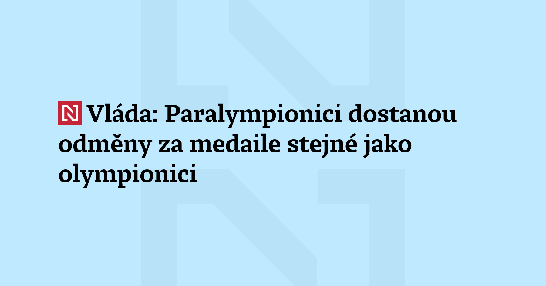 Vláda potvrdila, že paralympionici dostanou odměnu za medaile z Milana a Cortiny...