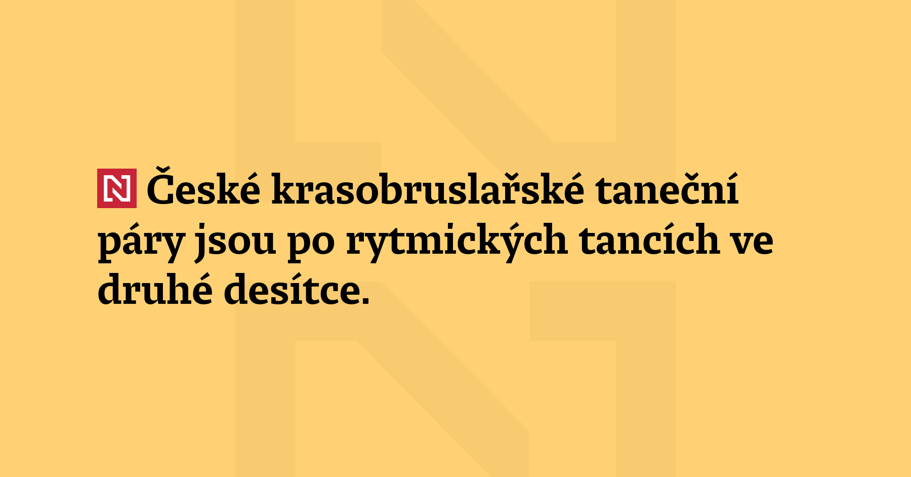 České krasobruslařské taneční páry jsou po rytmických tancích ve druhé...