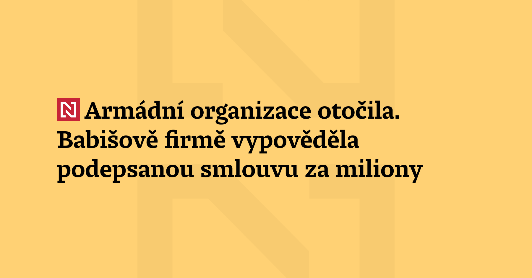 Organizace ministerstva obrany Vojenská lázeňská a rekreační zařízení vypověděla smlouvu s firmou...