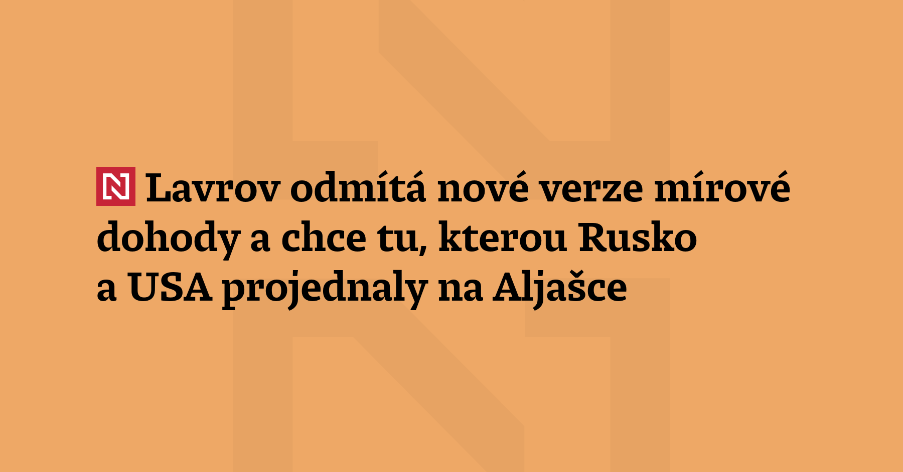 Moskva bude pracovat pouze s tím mírovým plánem, který ji USA...