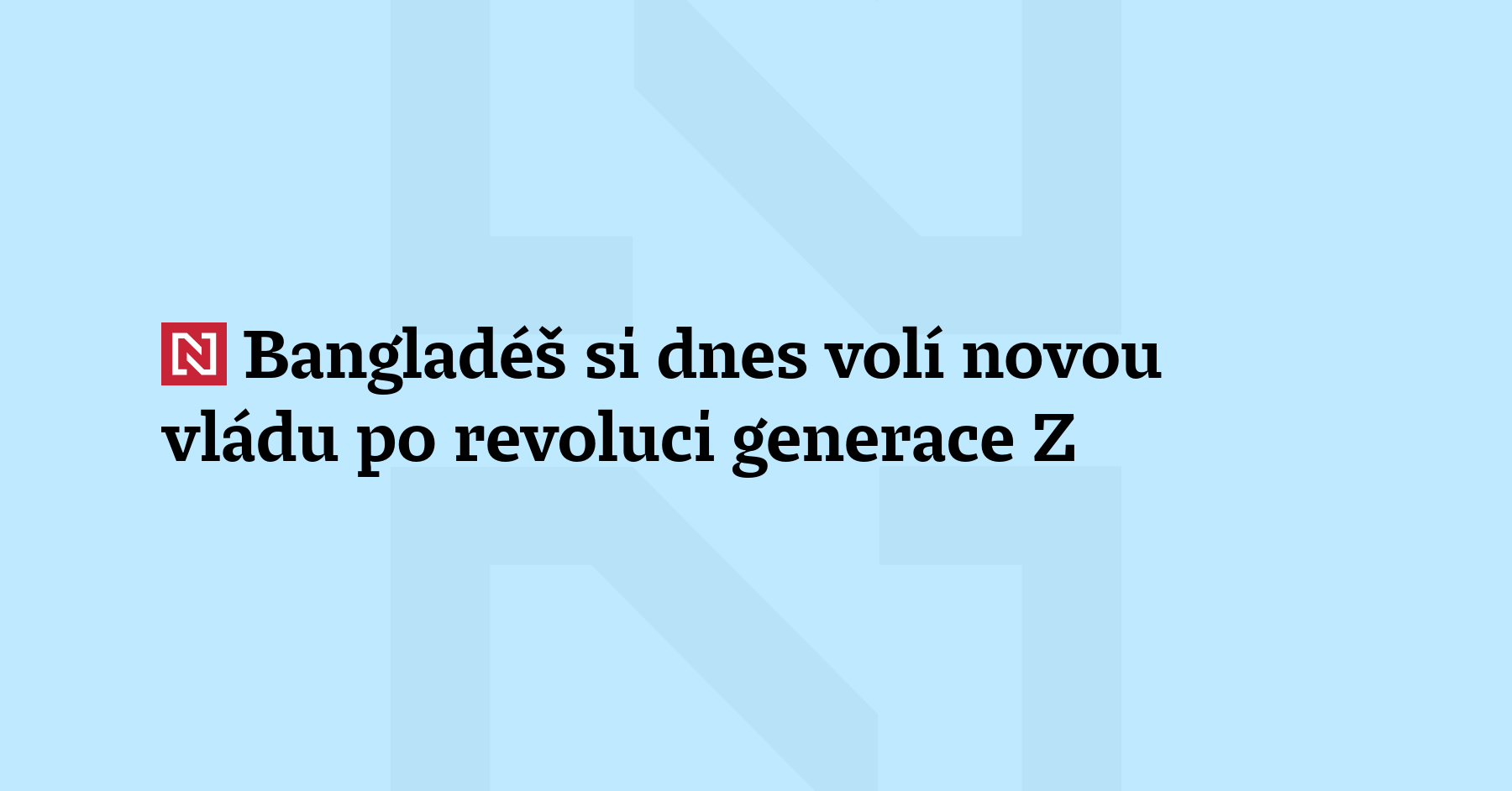 V Bangladéši se dnes konají parlamentní volby, na nichž závisí budoucí...