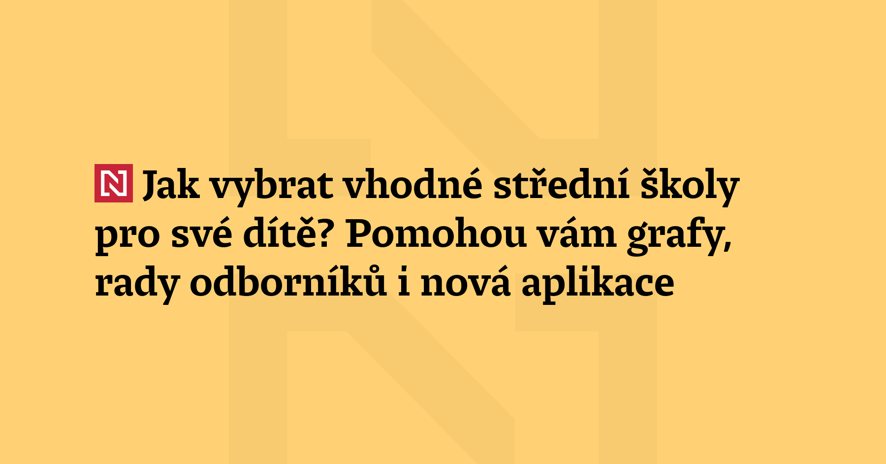 Za týden se uzavře systém na podávání přihlášek na střední...
