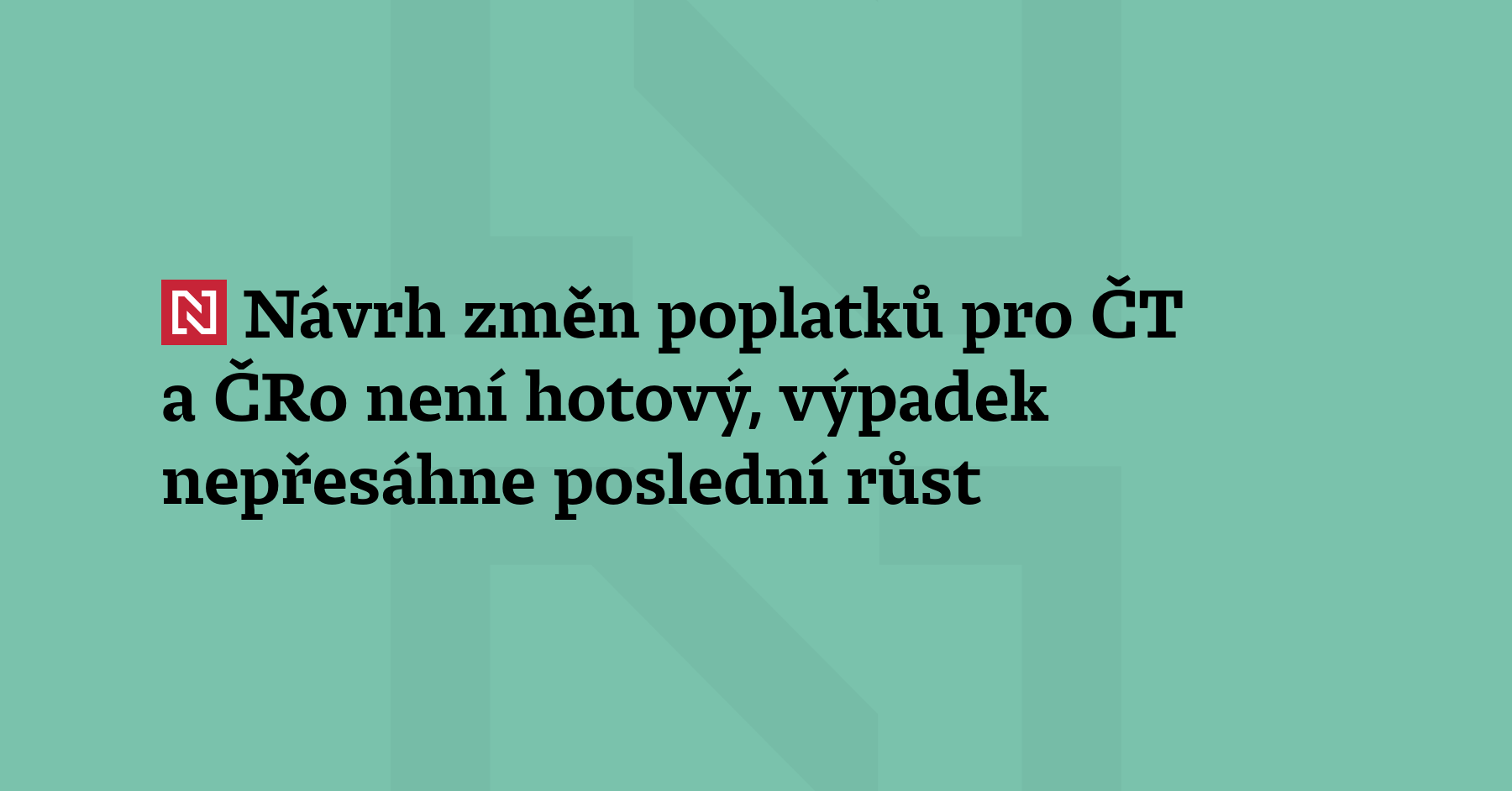 Návrh na výjimky u rozhlasových a televizních poplatků pro lidi...