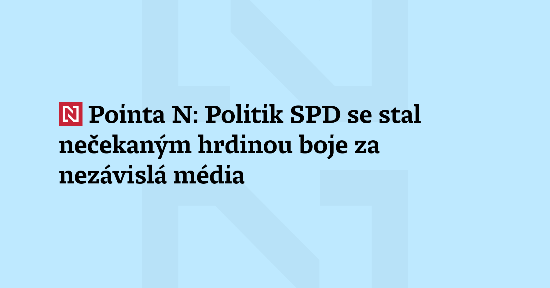 Pointa N: Když novináři přestanou vyvracet nepravdy, zůstane veřejnost odkázaná na...
