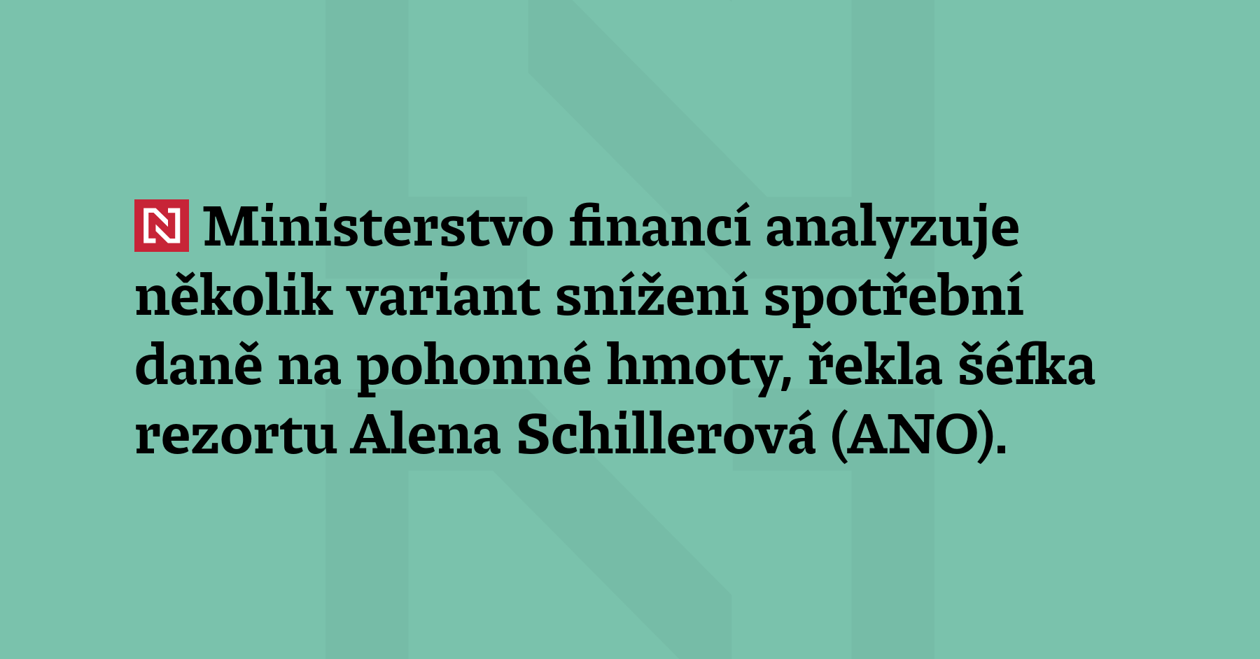 Ministerstvo financí analyzuje několik variant snížení spotřební daně na pohonné...