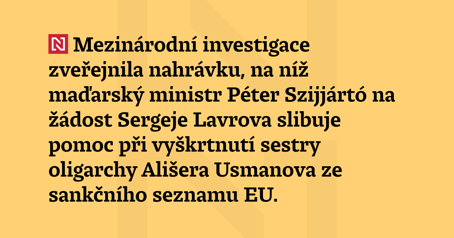 Mezinárodní investigace zveřejnila nahrávku, na níž maďarský ministr Péter Szijjártó...