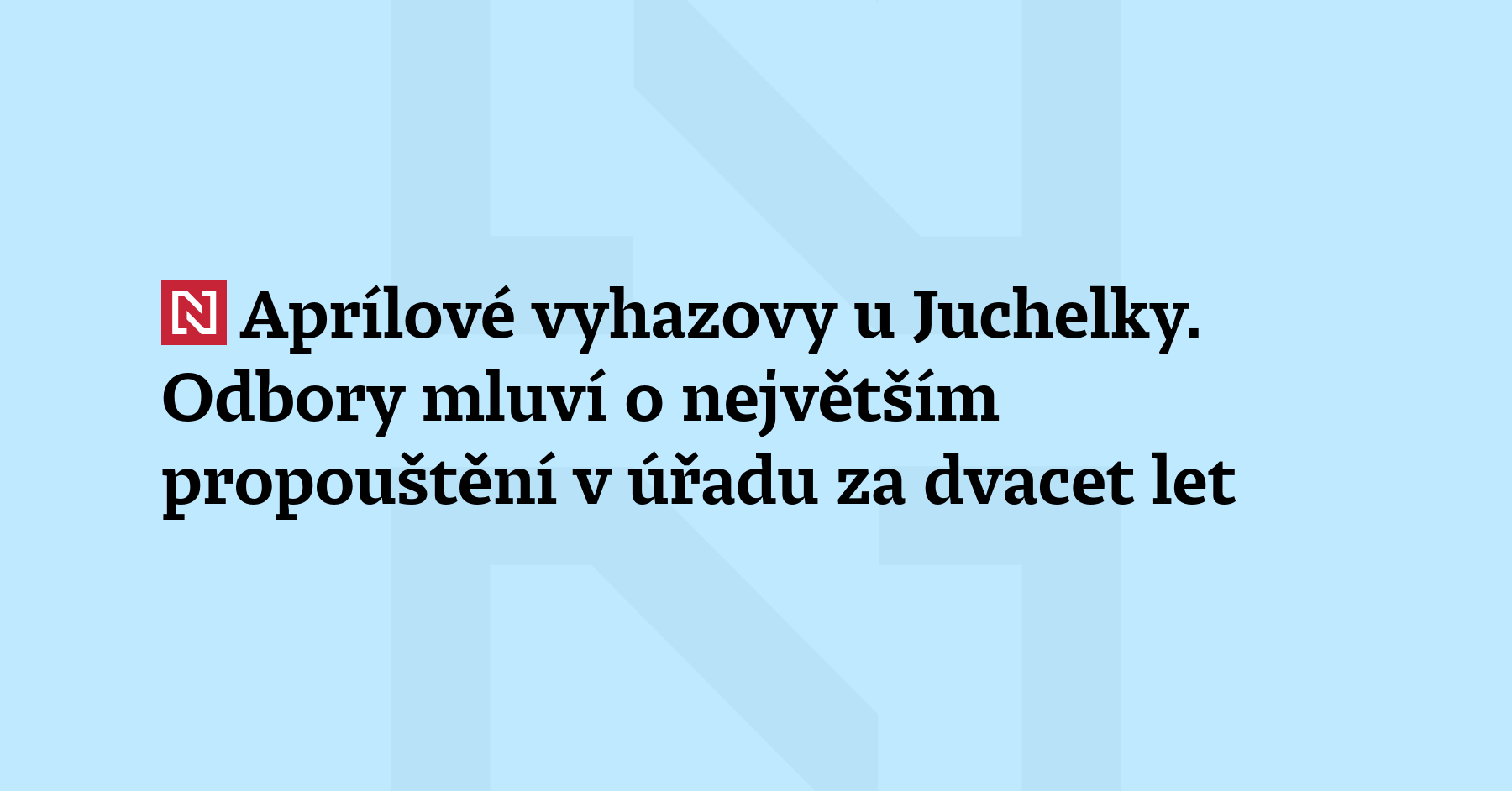 Na ministerstvu práce a sociálních věcí dochází k největšímu propouštění za dvacet...