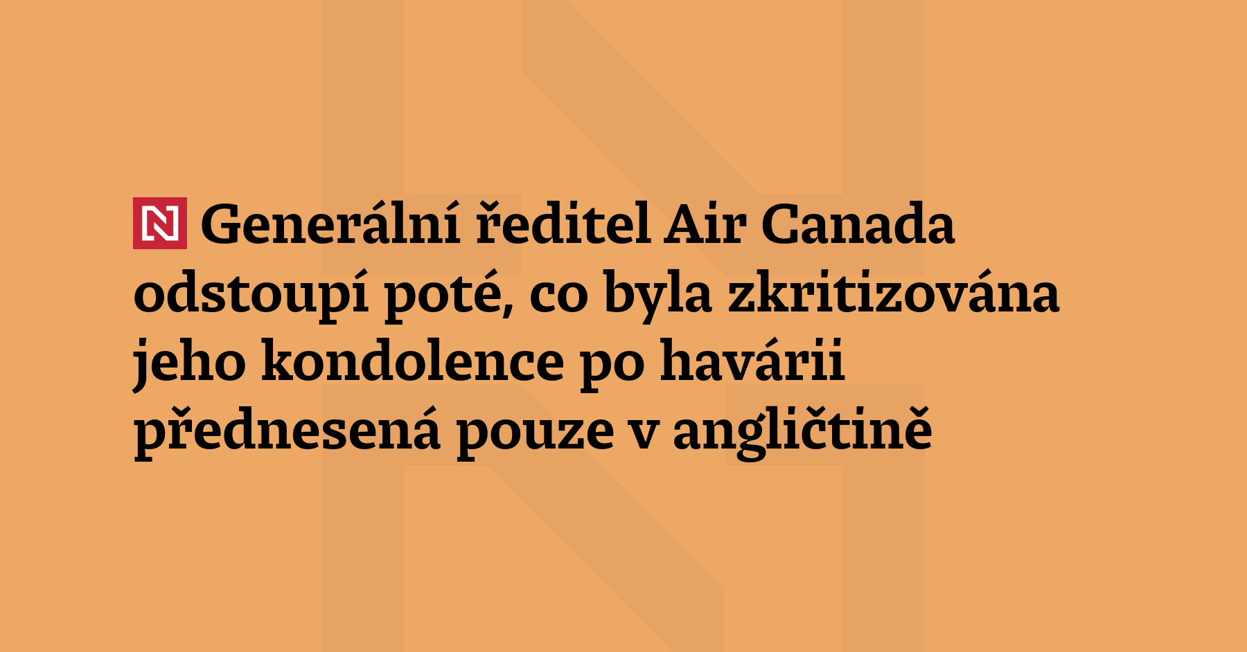 Generální ředitel Air Canada odejde předčasně do důchodu poté, co...