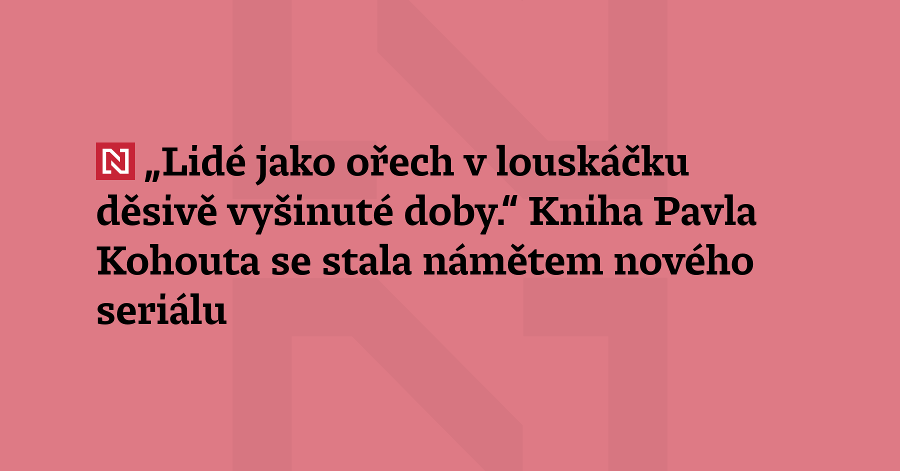 V pátek 3. dubna začíná Canal+ vysílat kriminální minisérii Hvězdná hodina vrahů....