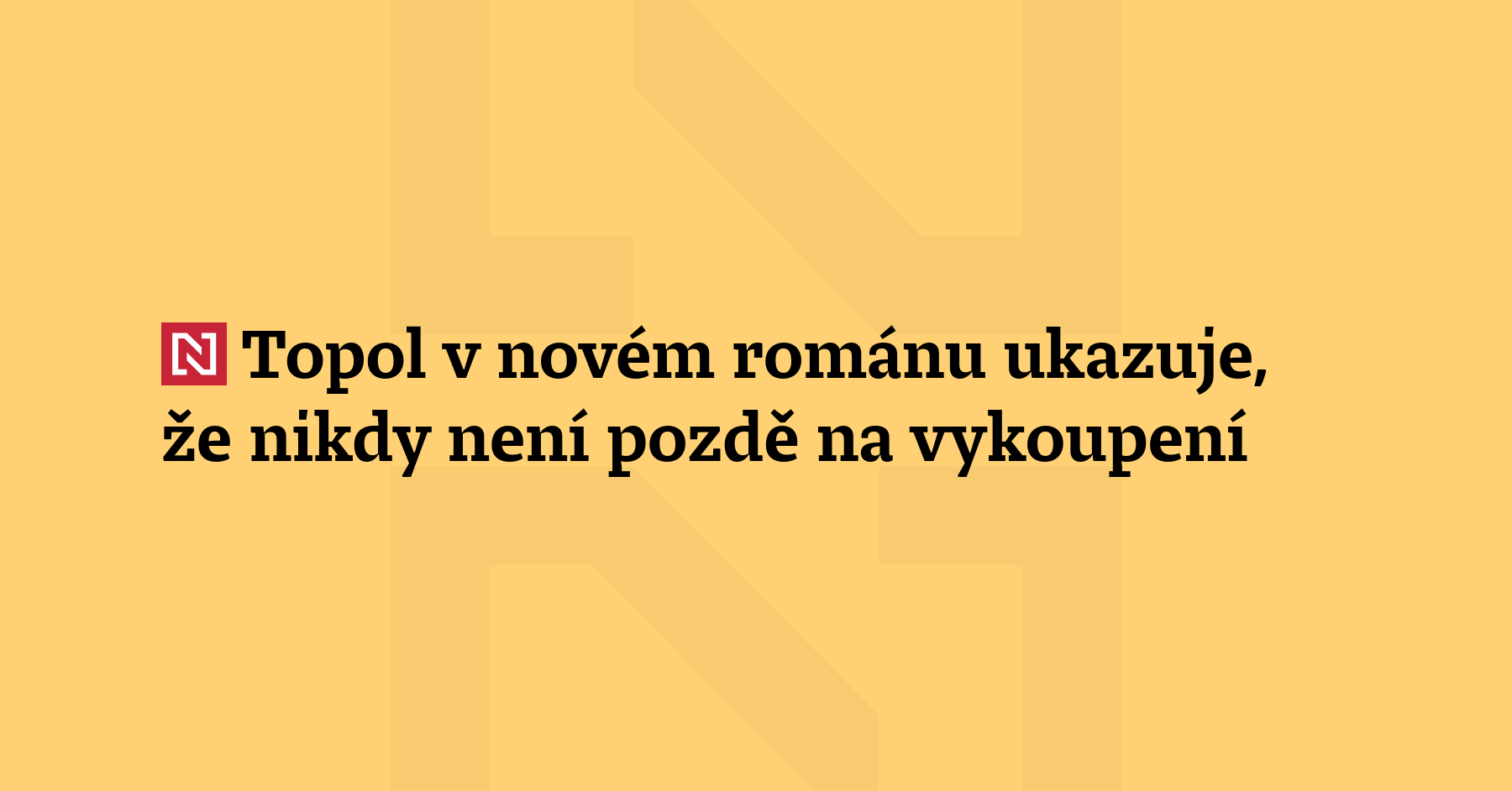 Jedním z nejočekávanějších domácích literárních počinů tohoto roku bylo vydání nového...