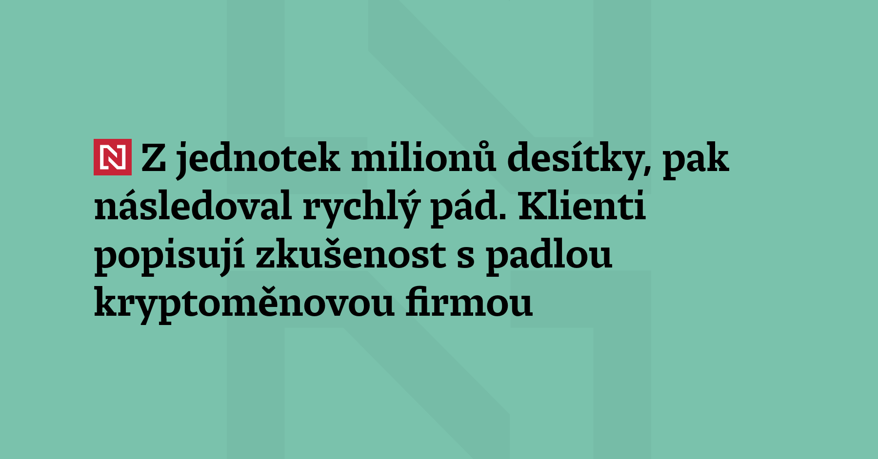 Soud vyhlásil úpadek společnosti Edo MR Trade. Ta spravovala kryptoměnová...