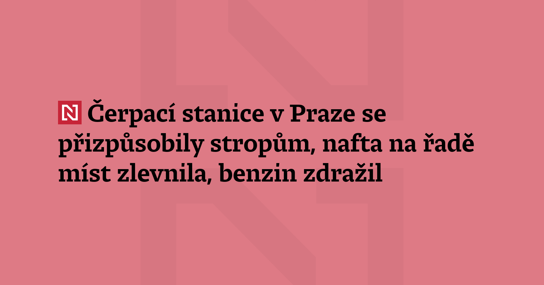 Čerpací stanice v Praze přizpůsobily své ceny cenovým stropům, které stanovil...