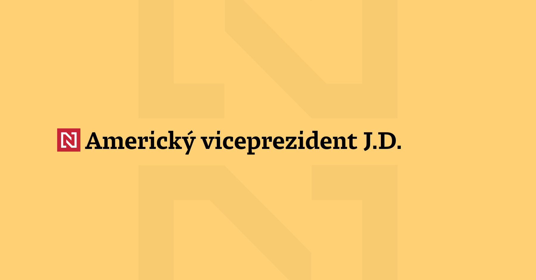 Americký viceprezident J.D. Vance přicestoval do Islamábádu. Při jednáních se...