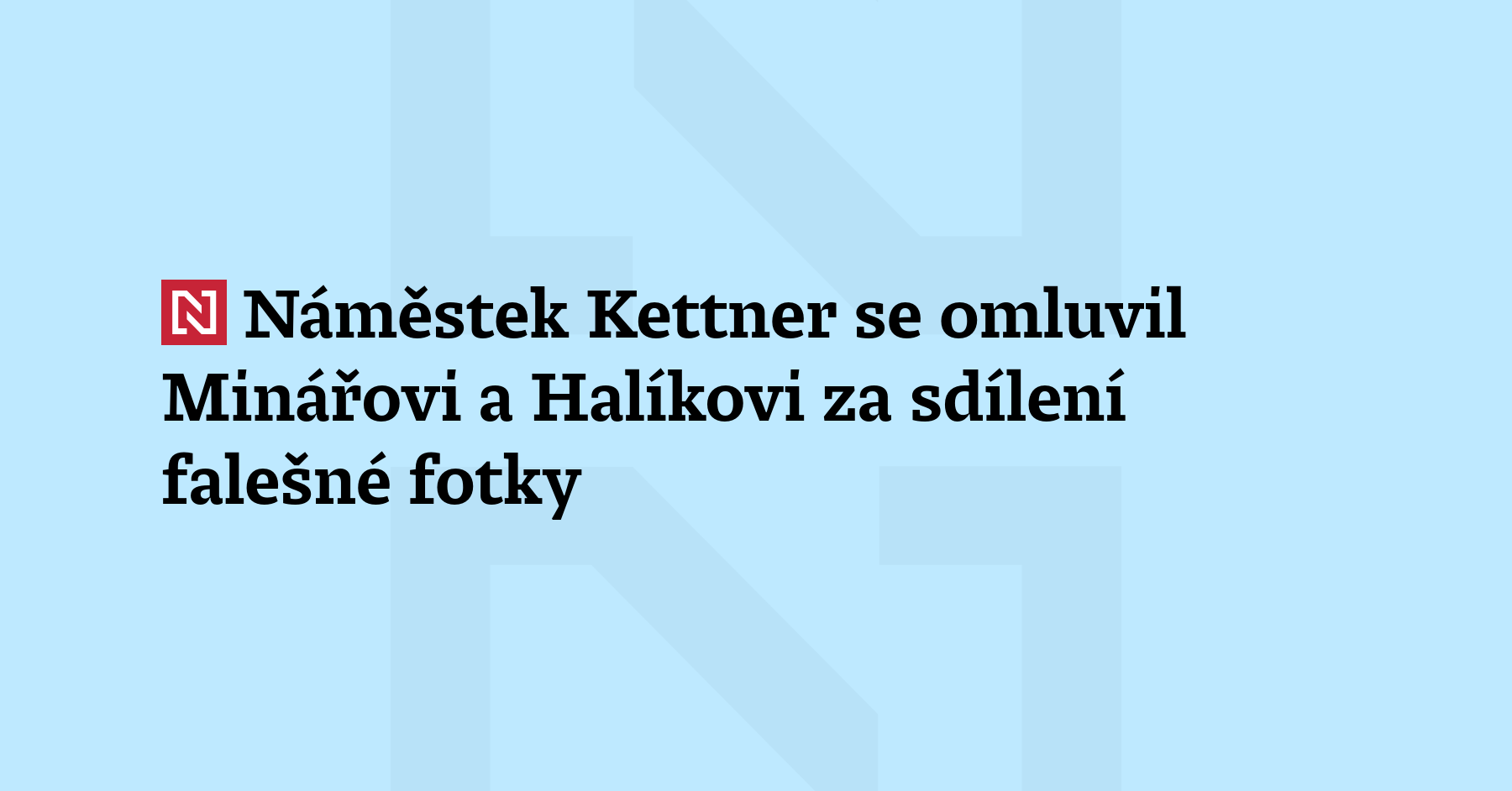 Náměstek ministra školství Zdeněk Kettner (SPD) se veřejně omluvil předsedovi...