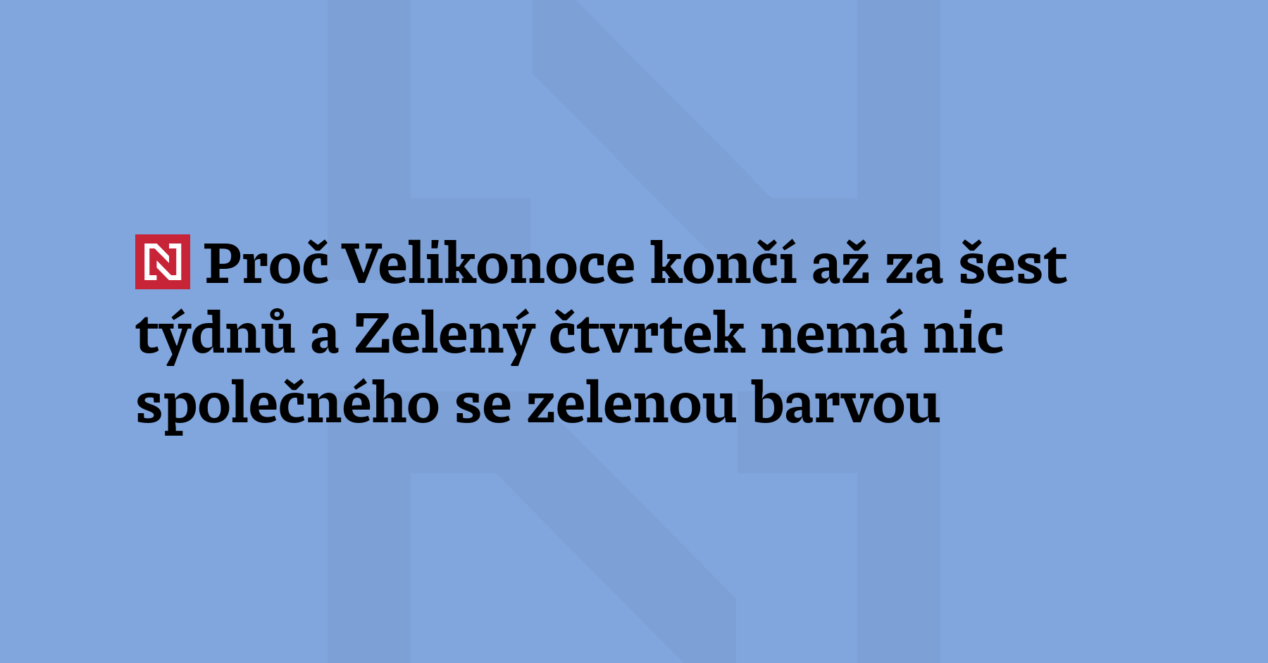 Pro mnohé z nás Velikonoce skončily pondělní pomlázkou či prostě čtvrtým...