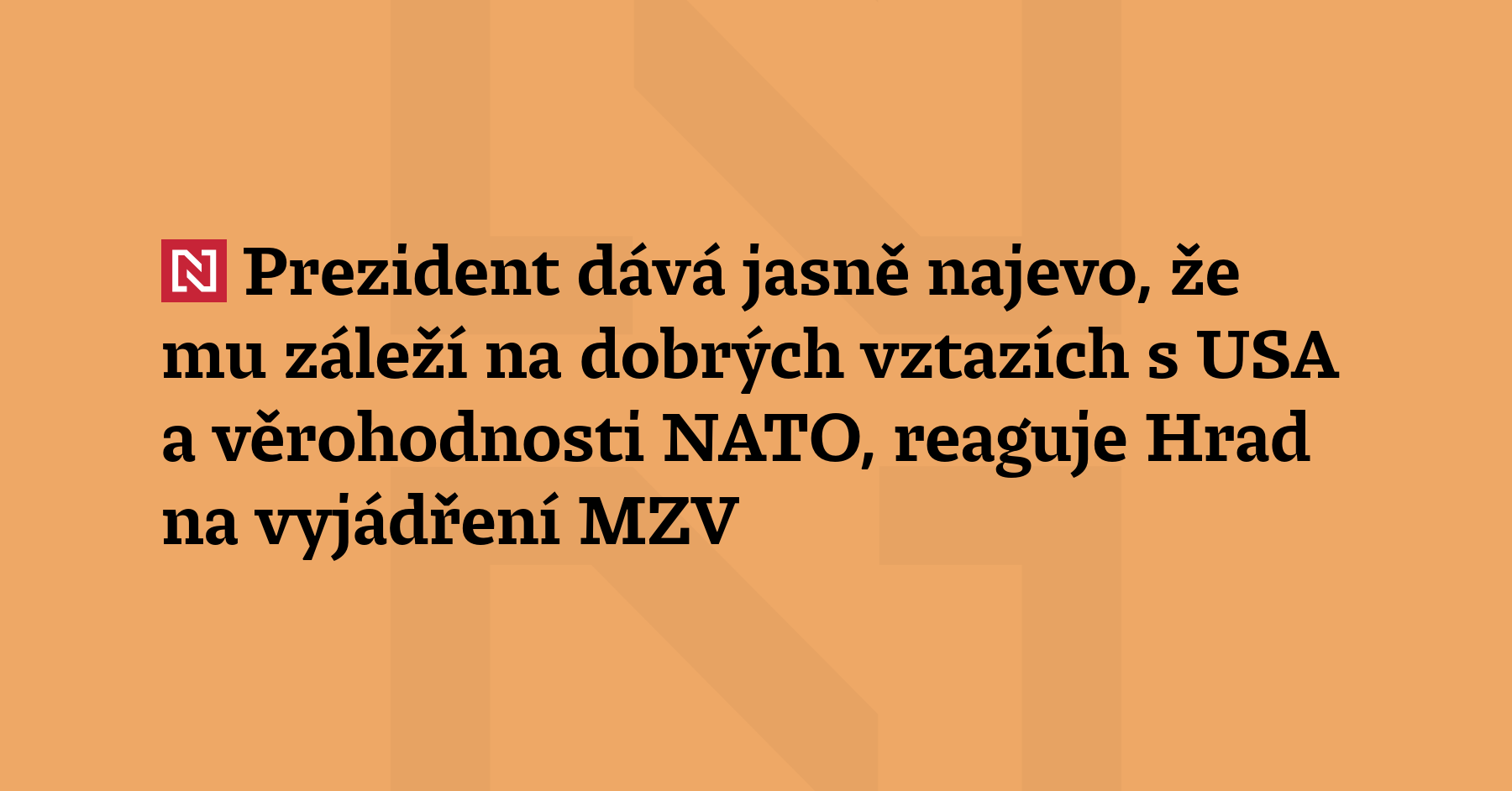 Prezident Petr Pavel dává dlouho a jasně najevo, že mu záleží...