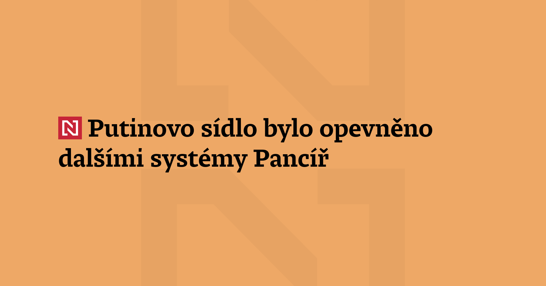V okolí oblíbené Putinovy rezidence na Valdaji se objevilo sedm nových...