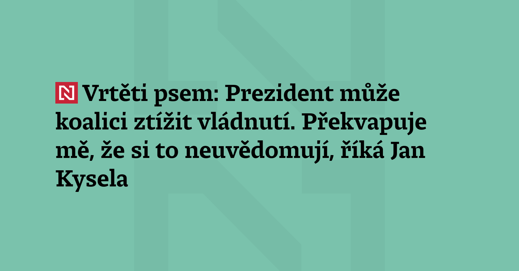 Spory mezi vládou a prezidentem opět nabírají na síle. Motoristé, kteří...