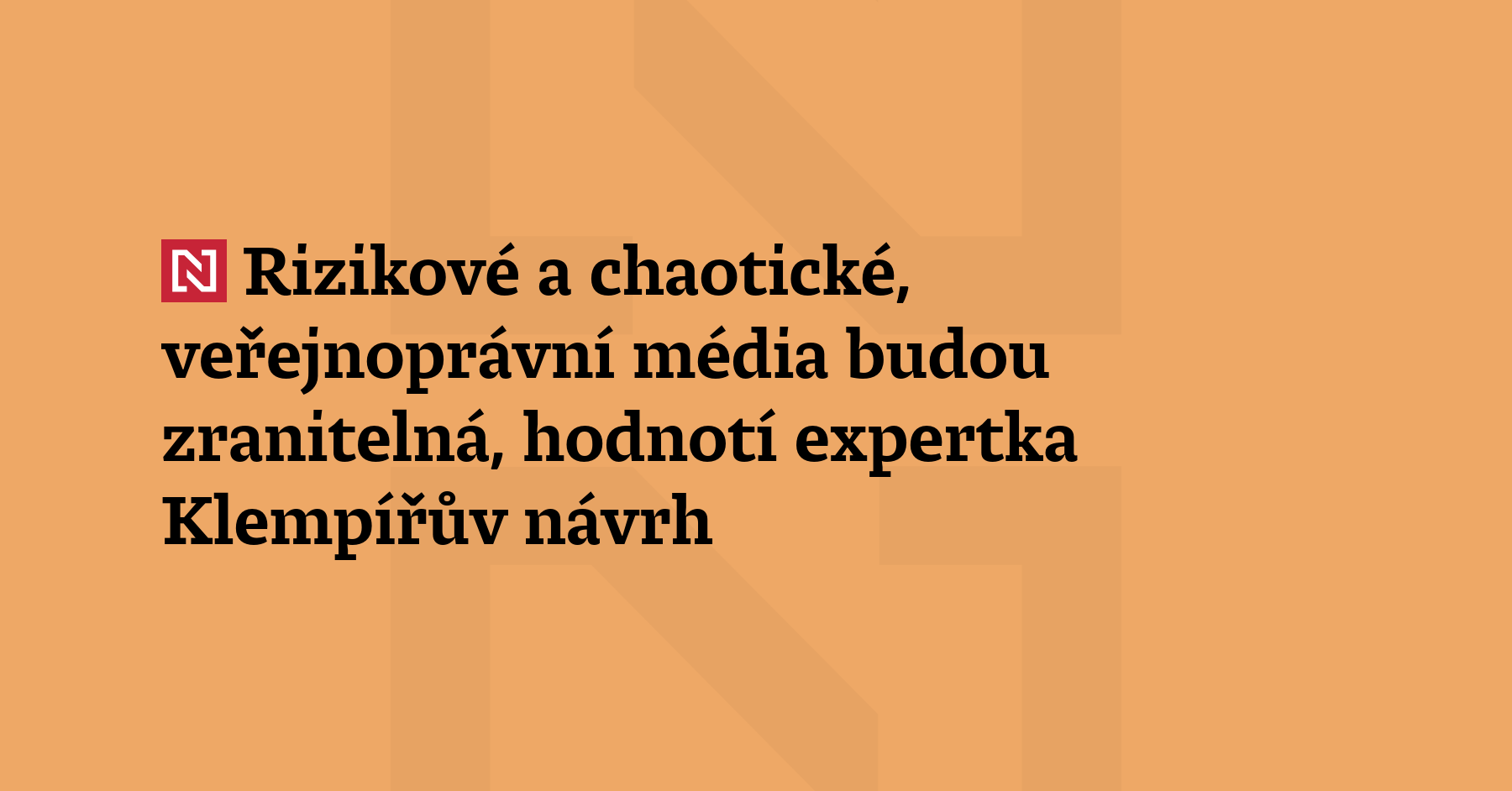 Netransparentní, rizikové, nedostatečné či chaotické – tak odbornice na veřejnoprávní média...