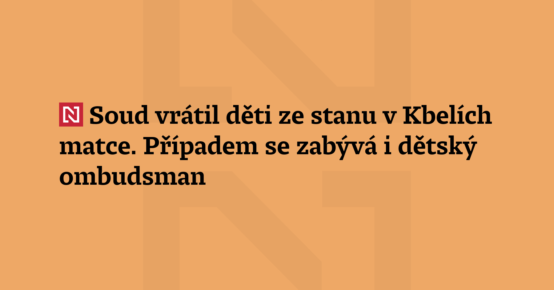 Obvodní soud pro Prahu 5 dnes podle informací Deníku N zrušil předběžné opatření,...