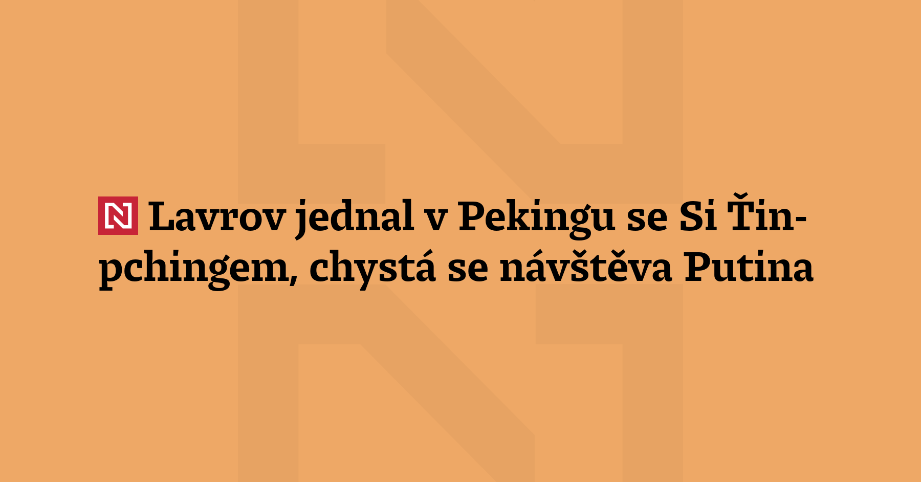 Ruský prezident Vladimír Putin navštíví Čínu v první polovině tohoto roku....