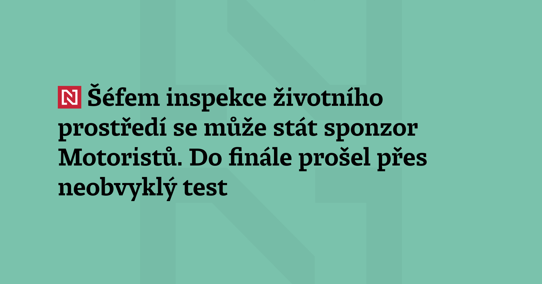 Už příští týden má být jasno o novém šéfovi České inspekce...