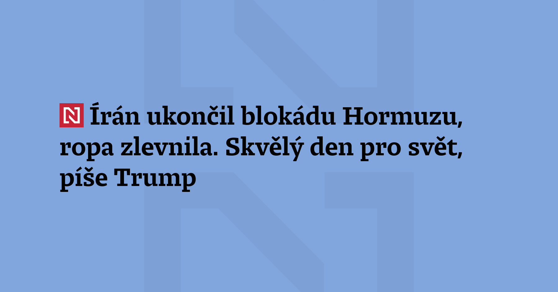Írán otevřel Hormuzský průliv pro obchodní lodě a po jediné trase...