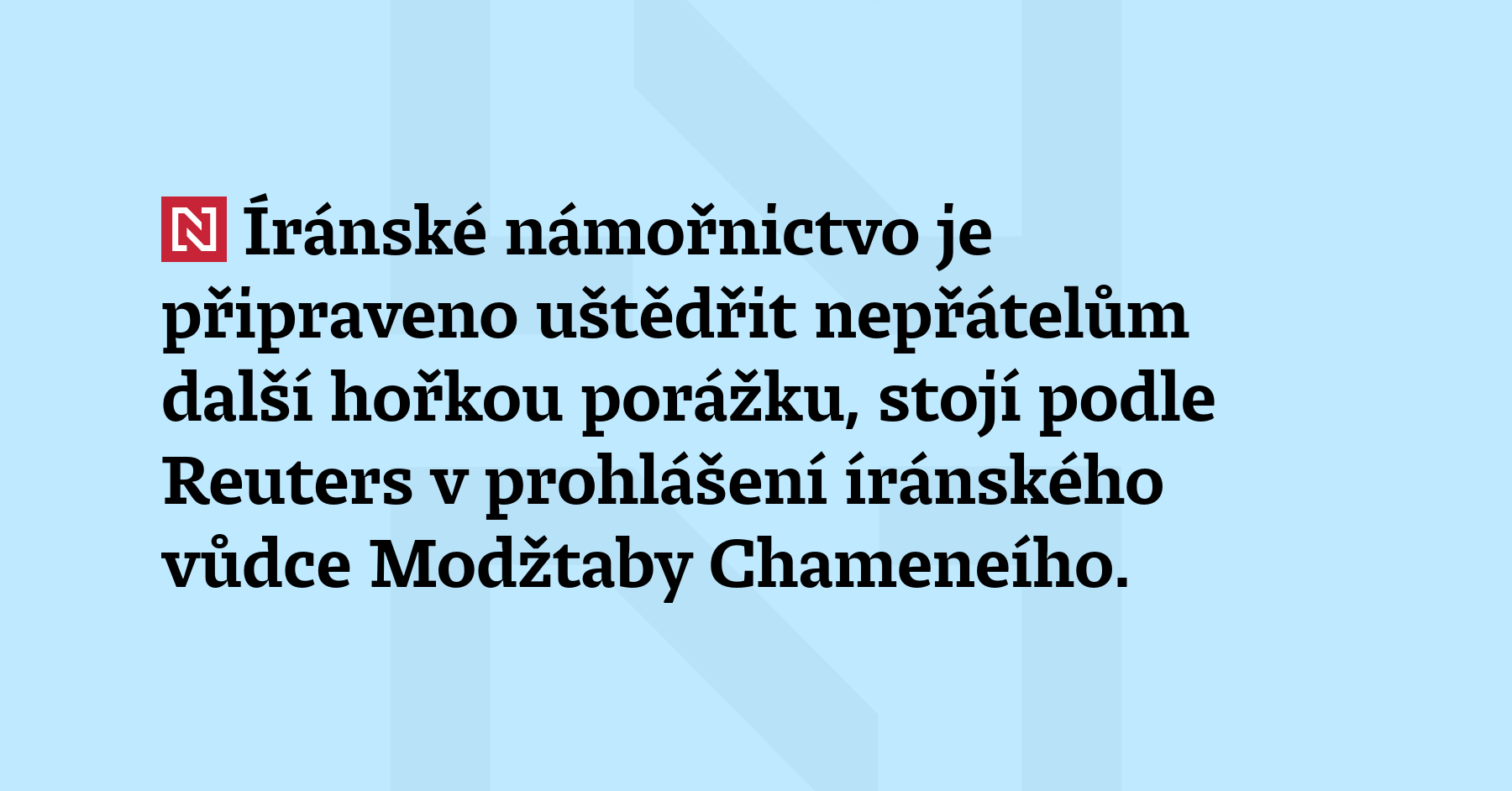 Íránské námořnictvo je připraveno uštědřit nepřátelům další hořkou porážku, stojí...