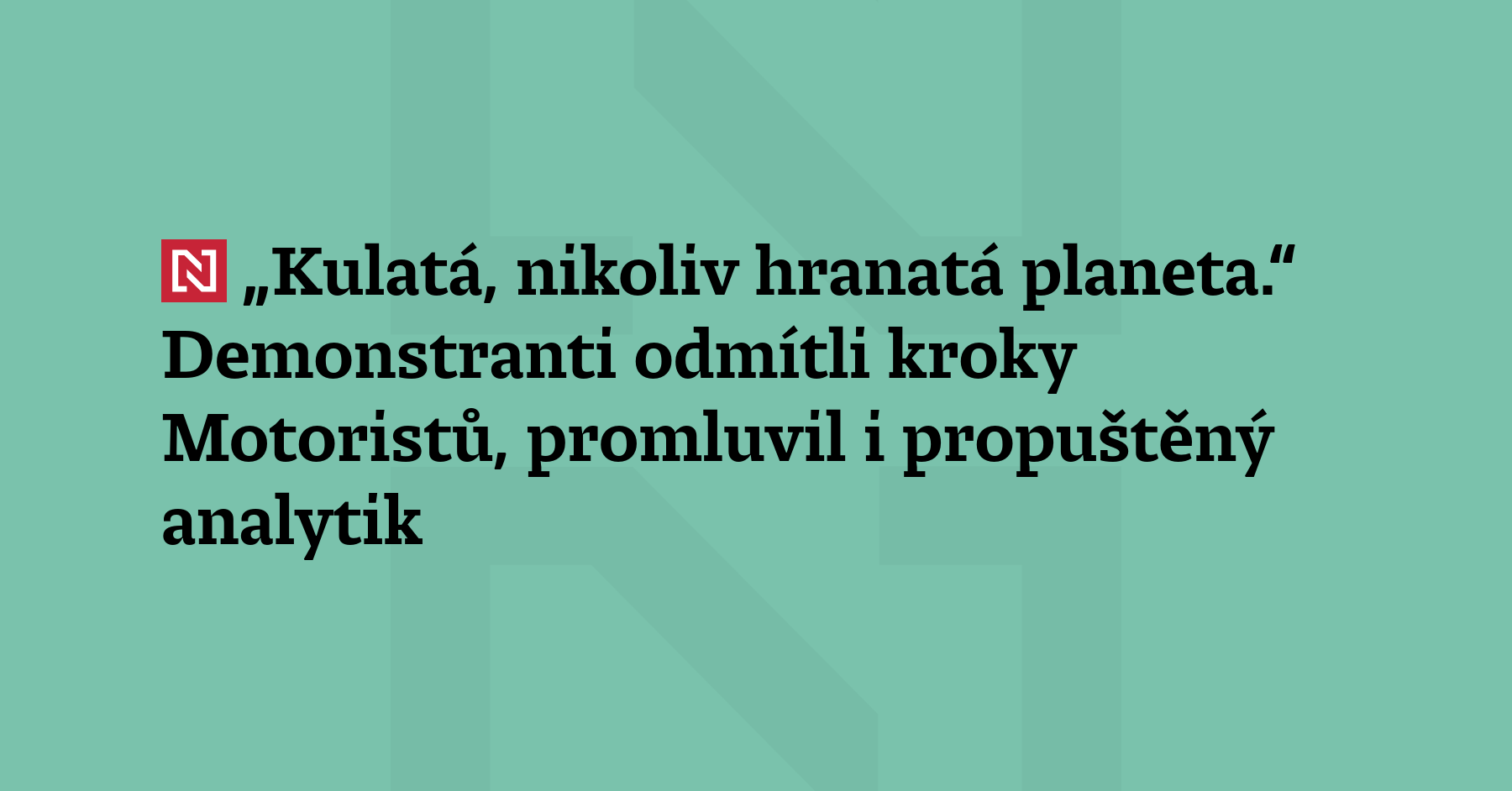 „Pro dobrou budoucnost potřebujeme zdravou přírodu,“ řekla Deníku N studentka Jana...