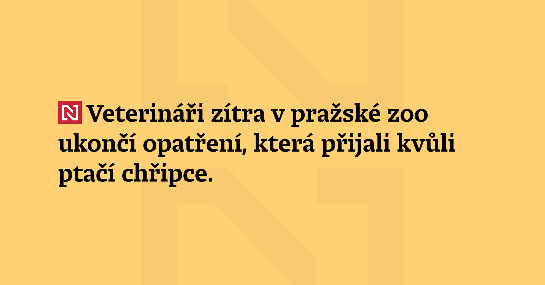 Veterináři zítra ukončí v pražské zoo opatření, která přijali kvůli ptačí...