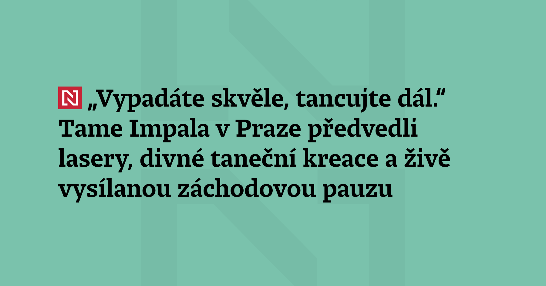 Tame Impala poprvé vystoupili v Praze. Psychedelický hudební projekt australského multiinstrumentalisty...