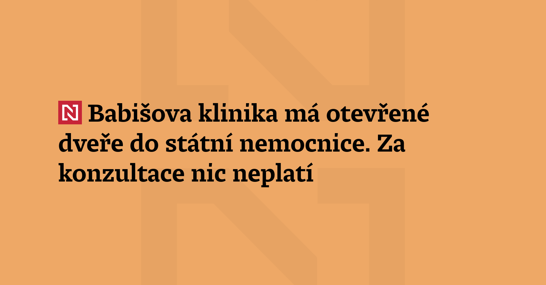 Klinika Iscare z holdingu Andreje Babiše uzavřela s vinohradskou fakultní nemocnicí smlouvu,...