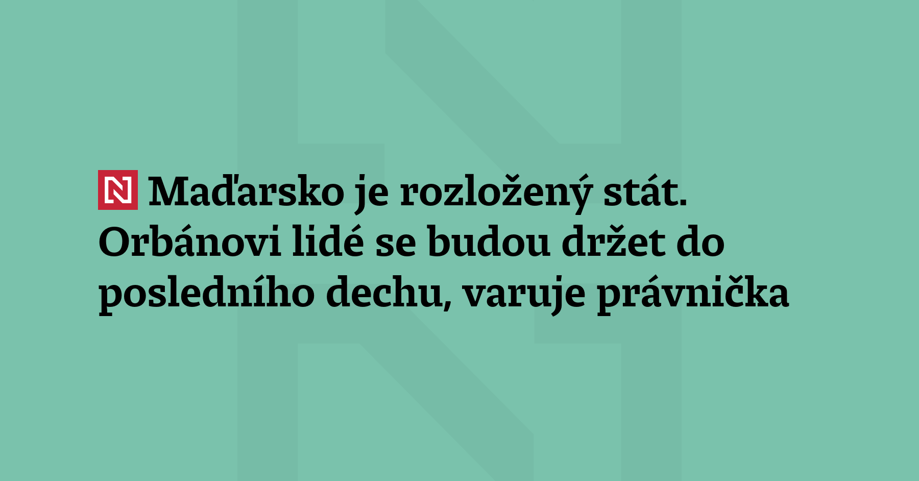 Změní Péter Magyar „rozkládající se“ Maďarsko? Právnička Eva Simon v rozhovoru...