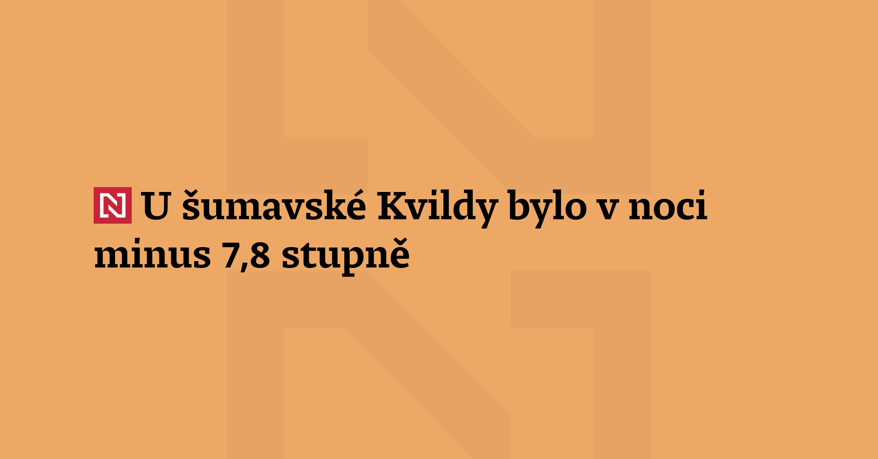 Na jihu Čech třetí den po sobě ráno mrzlo. Nejméně...